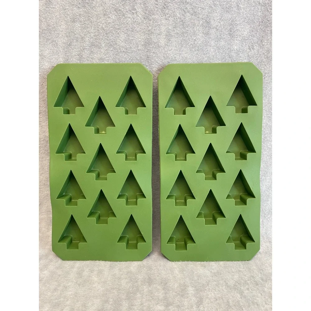 Christmas Tree Cookie‎ Candy Baking Silicone Mold Holiday Festive Party Set of 2